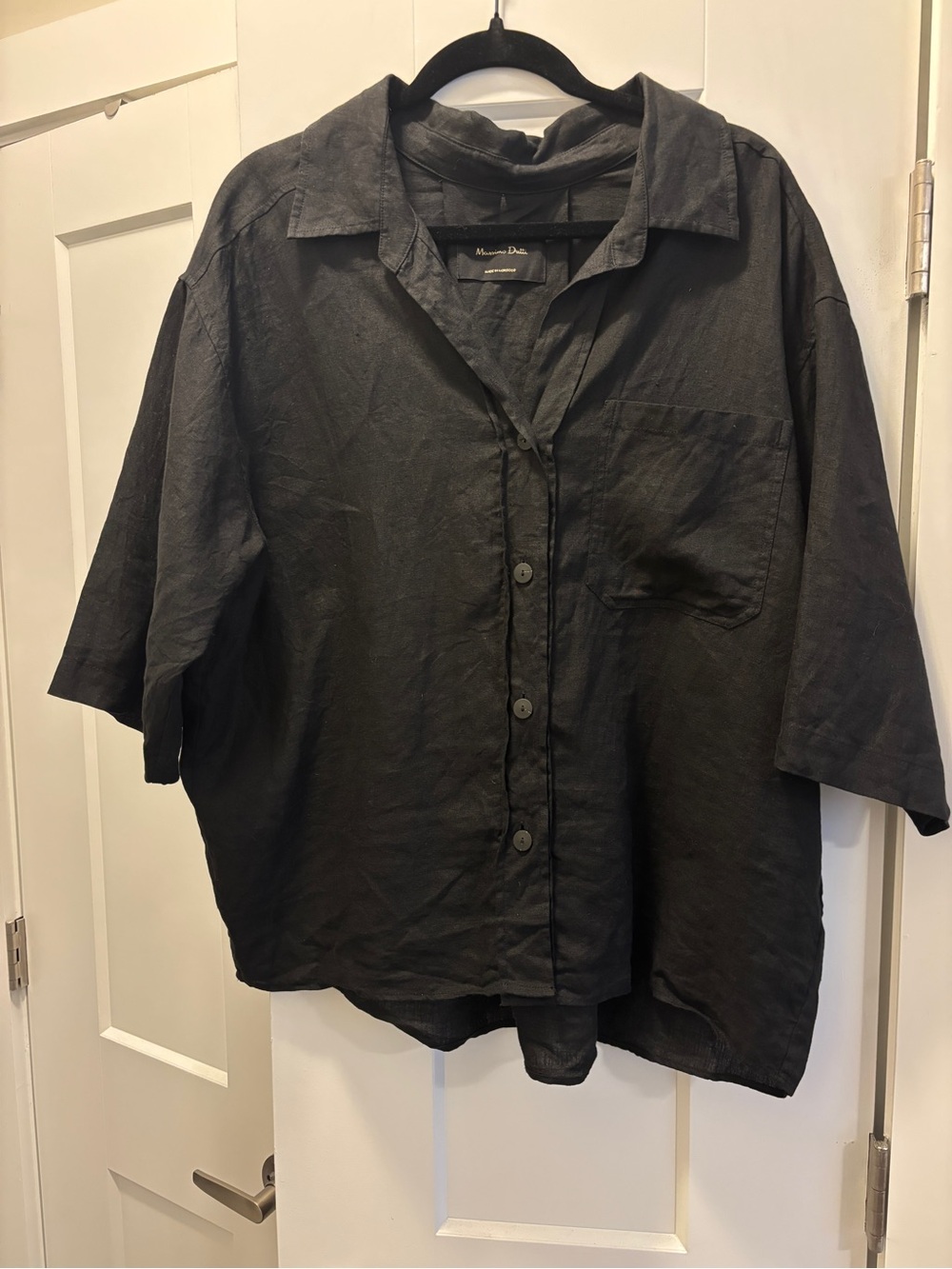 Massimo Dutti Short-Sleeve Button-Down Shirt